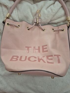 Pink 'The Bucket' Drawstring Bucket Bag